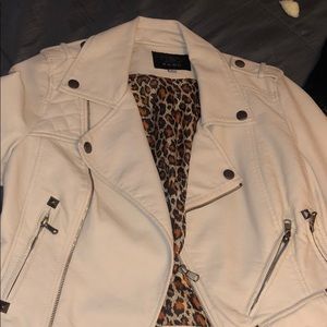 White leather jacket